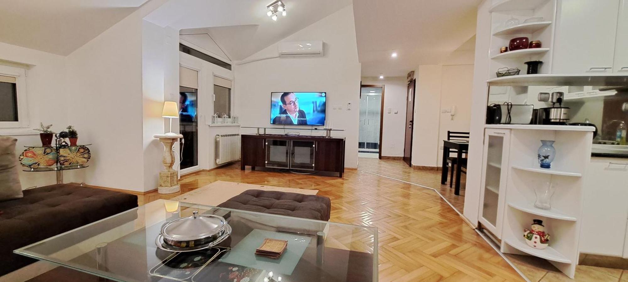 Central Skopje Duplex Apartment Bagian luar foto